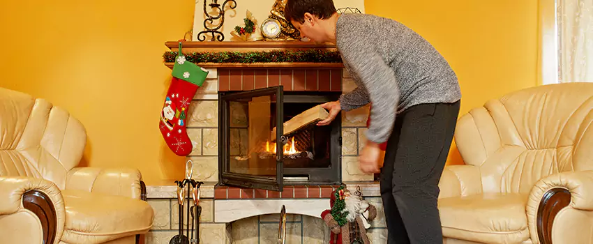 Rusted Metal Fireplace Restoration in Aberdeen, Maryland